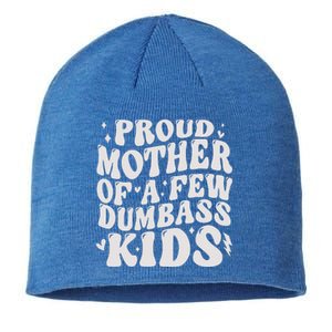 Proud Mother Of A Few Dumbass Stepmom Sustainable Beanie