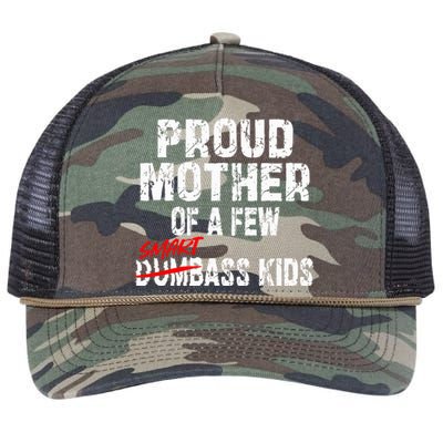 Proud Mother Of A Few Smartass MotherS Day Retro Rope Trucker Hat Cap