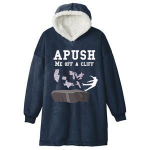 Push Me Off A Cliff 2024 Exam For Usa Students Hooded Wearable Blanket