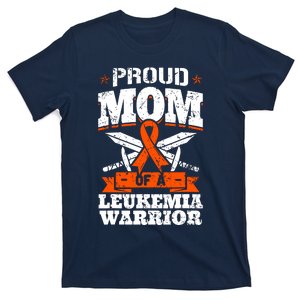 Proud Mom Of A Leukemia Warrior Mother Awareness Ribbon T-Shirt