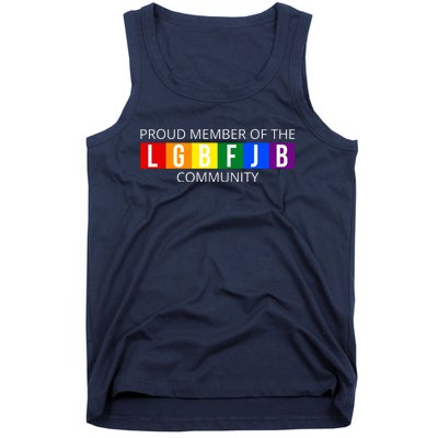 Proud Member Of The Lgbfjb Community Funny Anti Joe Biden Tank Top