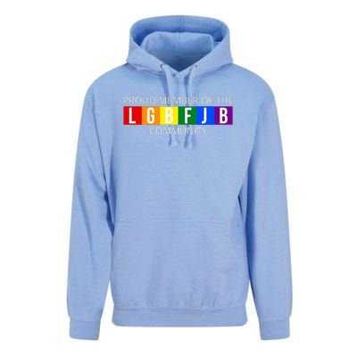 Proud Member Of The Lgbfjb Community Funny Anti Joe Biden Unisex Surf Hoodie