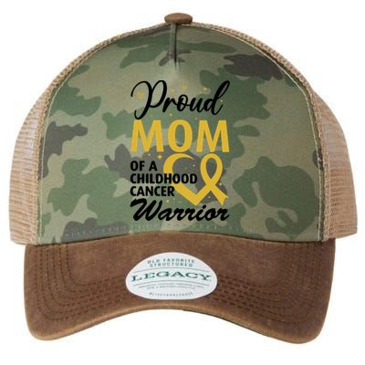 Proud Mom Of A Childhood Cancer Warrior Legacy Tie Dye Trucker Hat