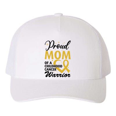 Proud Mom Of A Childhood Cancer Warrior Yupoong Adult 5-Panel Trucker Hat