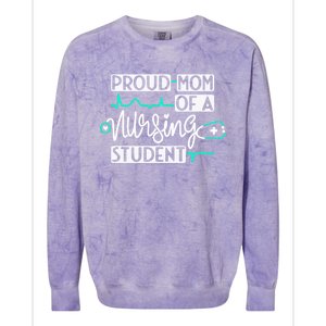 Proud Mom Of A Nursing Student Future Rn Daughter Nurses Mom Cute Gift Colorblast Crewneck Sweatshirt