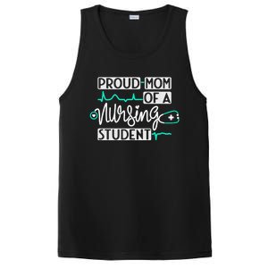 Proud Mom Of A Nursing Student Future Rn Daughter Nurses Mom Cute Gift PosiCharge Competitor Tank