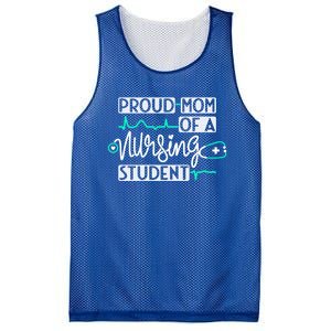 Proud Mom Of A Nursing Student Future Rn Daughter Nurses Mom Cute Gift Mesh Reversible Basketball Jersey Tank