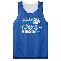 Proud Mom Of A Nursing Student Future Rn Daughter Nurses Mom Cute Gift Mesh Reversible Basketball Jersey Tank