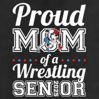 Proud Mom Of A Wrestling Senior 2025 Gift Hat