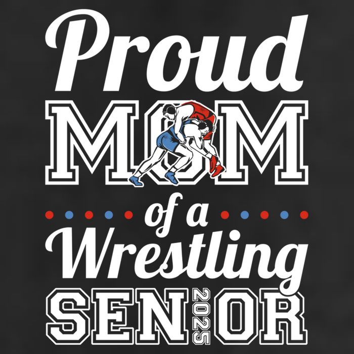 Proud Mom Of A Wrestling Senior 2025 Gift Hat
