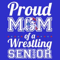 Proud Mom Of A Wrestling Senior 2025 Gift Zip Tote Bag