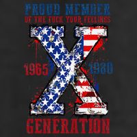 Proud Member Of The Fck Your Feelings X Generation 1965 1980 7 Panel Mesh Trucker Snapback Hat