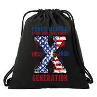 Proud Member Of The Fck Your Feelings X Generation 1965 1980 Drawstring Bag
