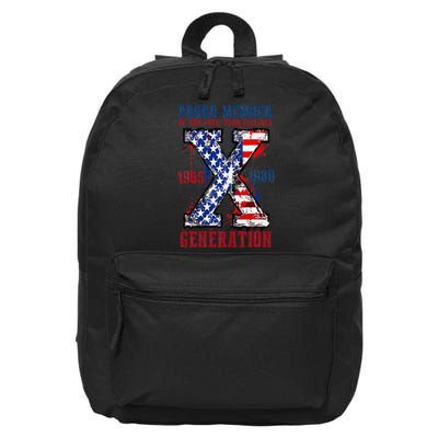 Proud Member Of The Fck Your Feelings X Generation 1965 1980 16 in Basic Backpack