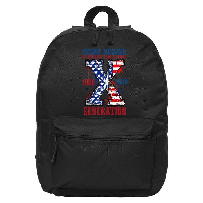 Proud Member Of The Fck Your Feelings X Generation 1965 1980 16 in Basic Backpack