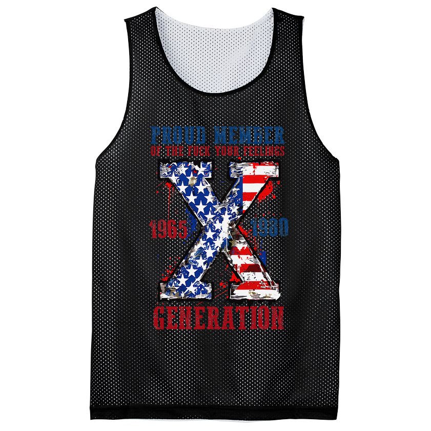 Proud Member Of The Fck Your Feelings X Generation 1965 1980 Mesh Reversible Basketball Jersey Tank