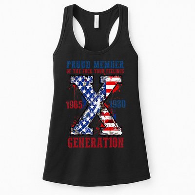 Proud Member Of The Fck Your Feelings X Generation 1965 1980 Womens Tank Top