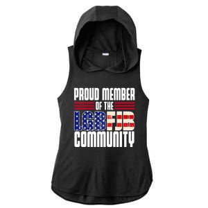 Proud Member Of The LGBFJB Community Ladies PosiCharge Tri-Blend Wicking Draft Hoodie Tank