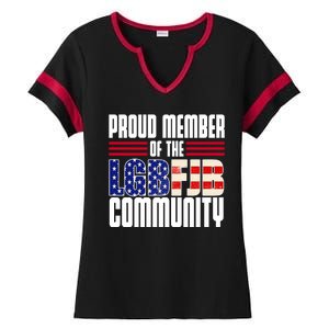 Proud Member Of The LGBFJB Community Ladies Halftime Notch Neck Tee