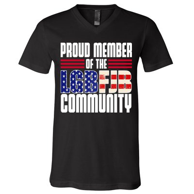 Proud Member Of The LGBFJB Community V-Neck T-Shirt