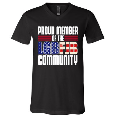 Proud Member Of The LGBFJB Community V-Neck T-Shirt