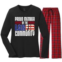 Proud Member Of The LGBFJB Community Women's Long Sleeve Flannel Pajama Set 