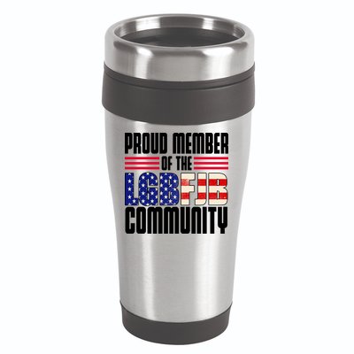 Proud Member Of The LGBFJB Community 16oz Travel Tumbler
