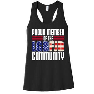 Proud Member Of The LGBFJB Community Women's Racerback Tank