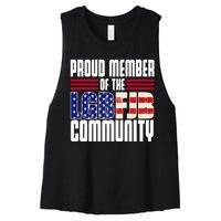 Proud Member Of The LGBFJB Community Women's Racerback Cropped Tank