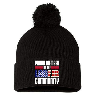 Proud Member Of The LGBFJB Community Pom Pom 12in Knit Beanie