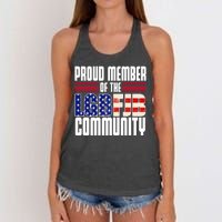 Proud Member Of The LGBFJB Community Women's Knotted Racerback Tank