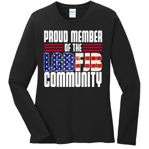 Proud Member Of The LGBFJB Community Ladies Long Sleeve Shirt