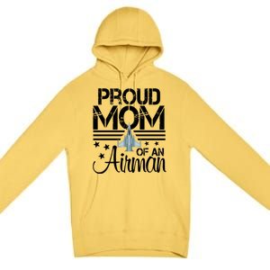 Proud Mom Of An Air Jet Plane Pilot Gift Premium Pullover Hoodie