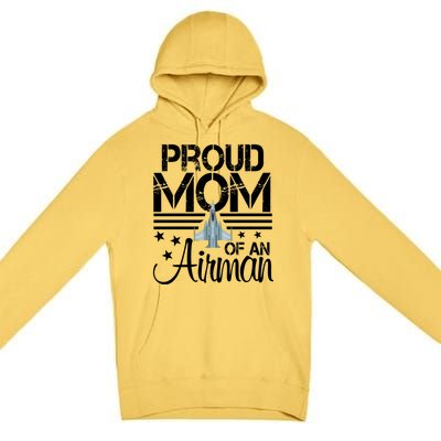 Proud Mom Of An Air Jet Plane Pilot Gift Premium Pullover Hoodie