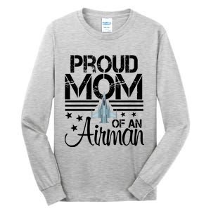 Proud Mom Of An Air Jet Plane Pilot Gift Tall Long Sleeve T-Shirt