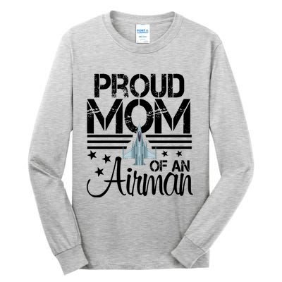 Proud Mom Of An Air Jet Plane Pilot Gift Tall Long Sleeve T-Shirt