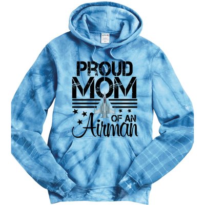 Proud Mom Of An Air Jet Plane Pilot Gift Tie Dye Hoodie