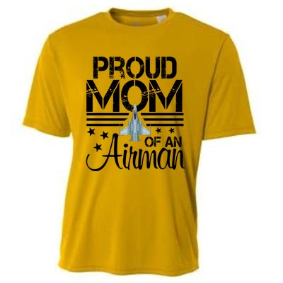 Proud Mom Of An Air Jet Plane Pilot Gift Cooling Performance Crew T-Shirt