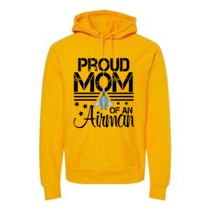 Proud Mom Of An Air Jet Plane Pilot Gift Premium Hoodie