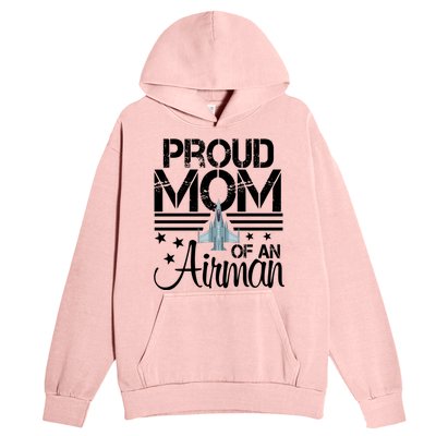 Proud Mom Of An Air Jet Plane Pilot Gift Urban Pullover Hoodie