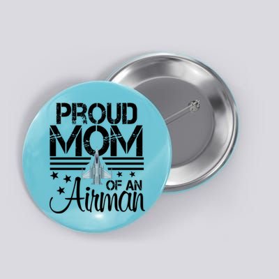 Proud Mom Of An Air Jet Plane Pilot Gift Button