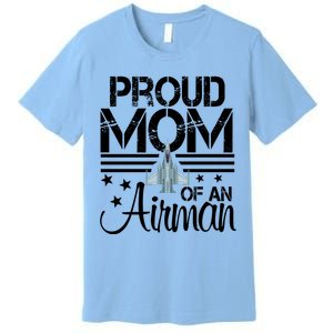 Proud Mom Of An Air Jet Plane Pilot Gift Premium T-Shirt