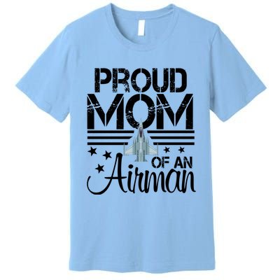 Proud Mom Of An Air Jet Plane Pilot Gift Premium T-Shirt