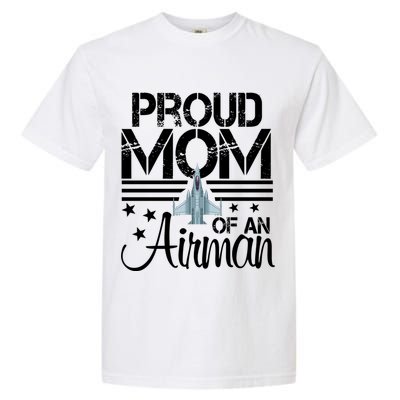 Proud Mom Of An Air Jet Plane Pilot Gift Garment-Dyed Heavyweight T-Shirt