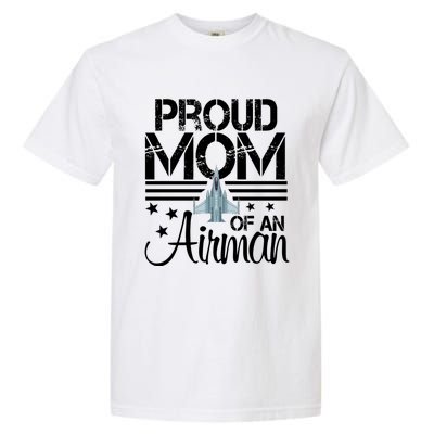 Proud Mom Of An Air Jet Plane Pilot Gift Garment-Dyed Heavyweight T-Shirt