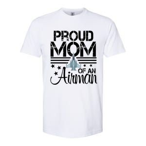 Proud Mom Of An Air Jet Plane Pilot Gift Softstyle CVC T-Shirt