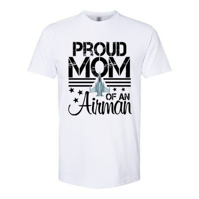 Proud Mom Of An Air Jet Plane Pilot Gift Softstyle CVC T-Shirt