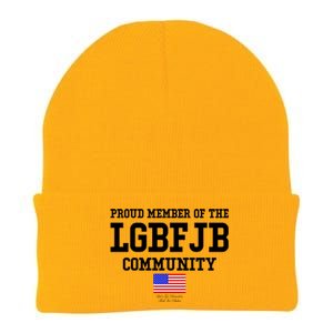 Proud Member Of The LGBFJB Community USA Flag LGB FJB Knit Cap Winter Beanie