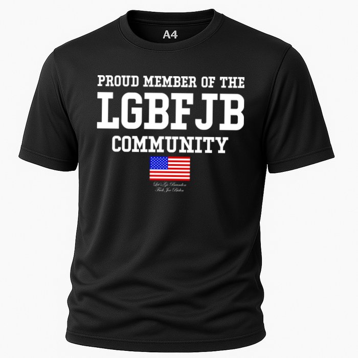 Proud Member Of The LGBFJB Community USA Flag LGB FJB Cooling Performance Crew T-Shirt