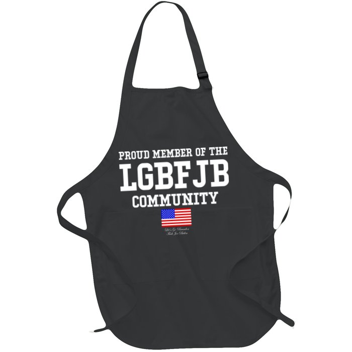 Proud Member Of The LGBFJB Community USA Flag LGB FJB Apron